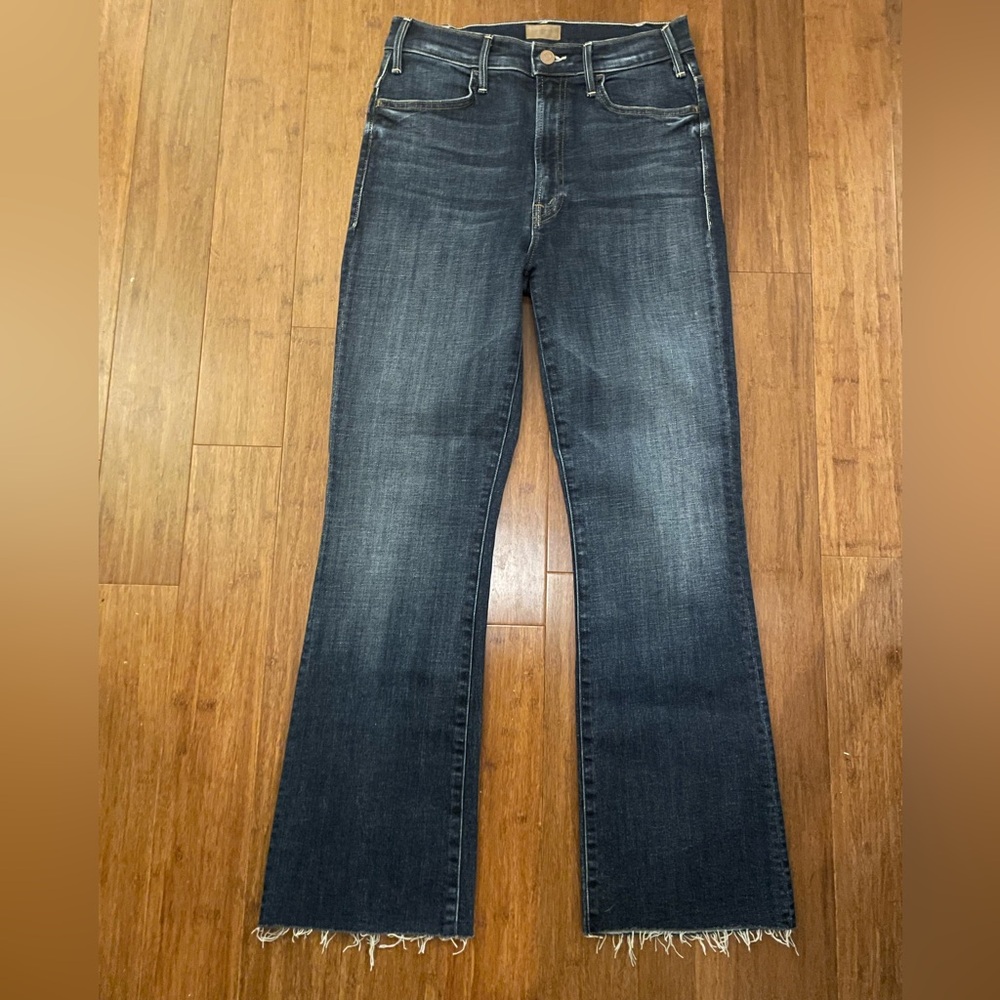 Mother Jeans Bootcut Ankle 26 Hustler Ankle Fray Lust for Life Luxury - Picture 4 of 16